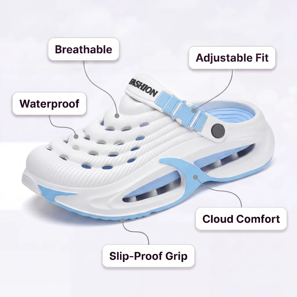 Perforated shoes designed specifically for people who stand all day at work
