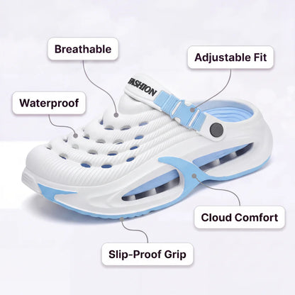 Perforated shoes designed specifically for people who stand all day at work