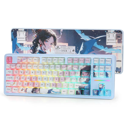 High-end CNC-machined aluminum mechanical keyboard with hot-swappable keys