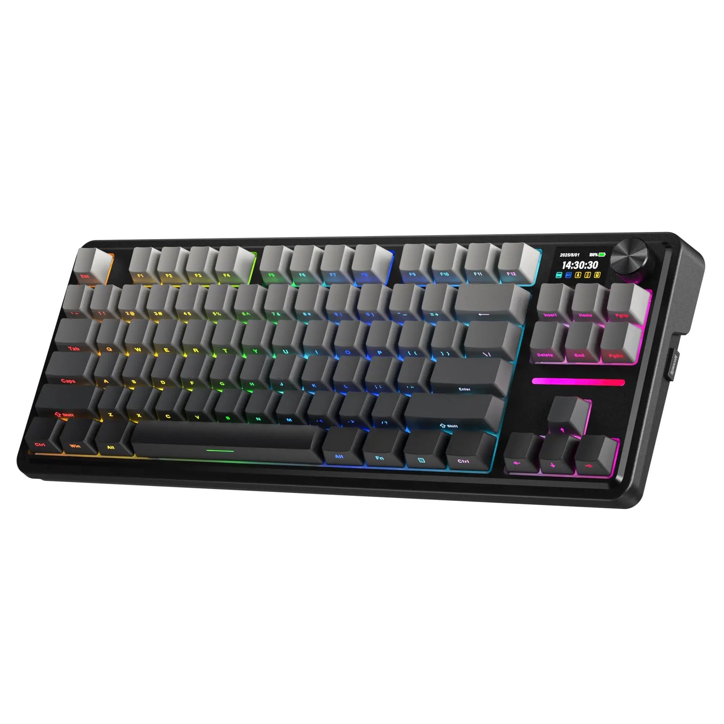 High-end CNC-machined aluminum mechanical keyboard with hot-swappable keys