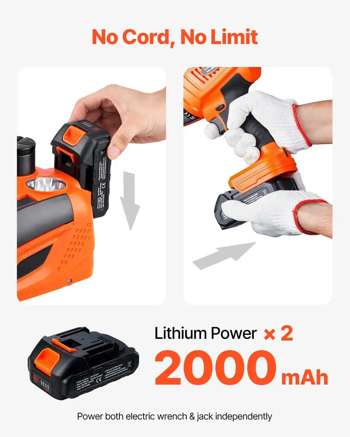 Wireless electric hydraulic jacks